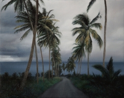 Road to the sea, 56-44 cm, 2006, oil on canvas